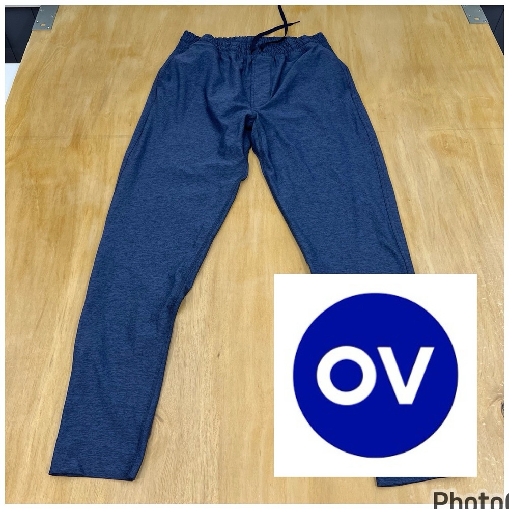 Outdoor Voices CloudKnit Slim Pant Jogger Mens Sz Large Navy Wicking Sweatpants